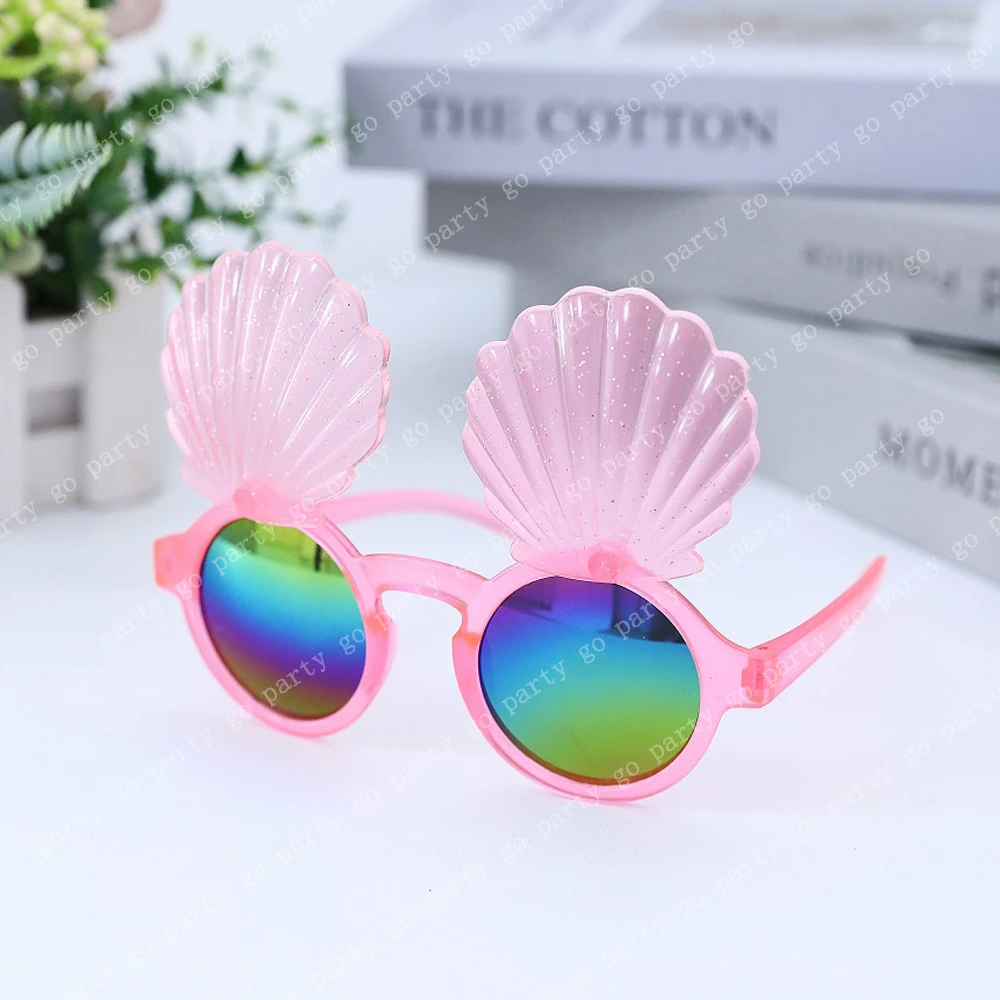 Geopty 10 Pack Fun Party Sunglasses Bulk, Mixed Rimless Colorful Party Glasses Photoshoot Prop Costume Accessories Eyewear