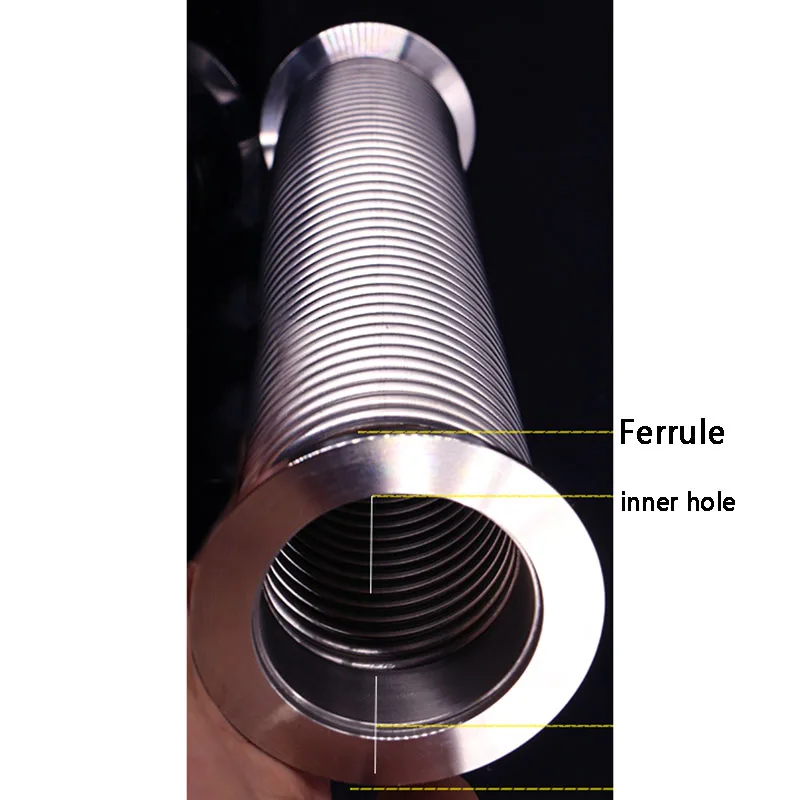 Высокая Вакуумная быстрая установка сильфоны из нержавеющей стали SS304 гибкий шланг KF-40 KF40 100/200/300/400/500/1000/1500/2000 мм