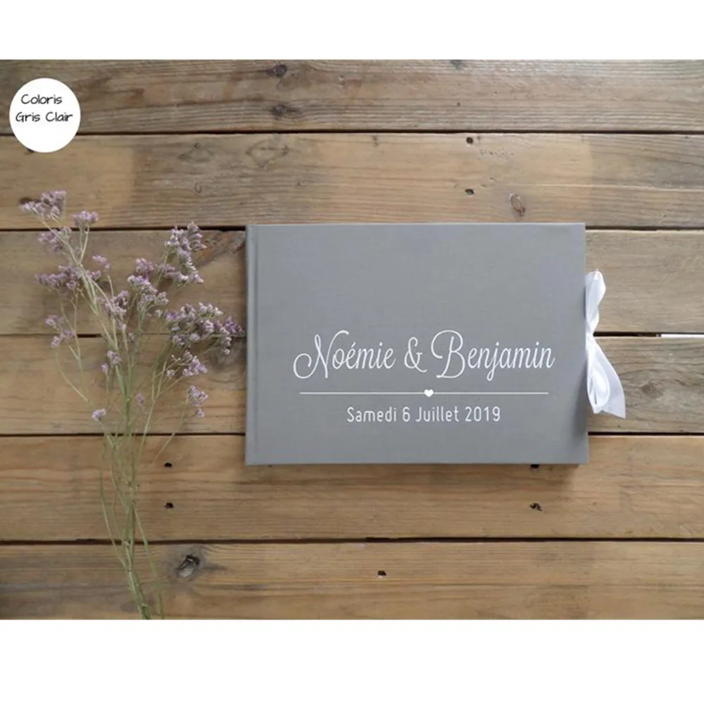

Navy grey Wedding Guestbook custom Guest Book ideas book Alternative birthday journal guest sign in book anniversary photo book