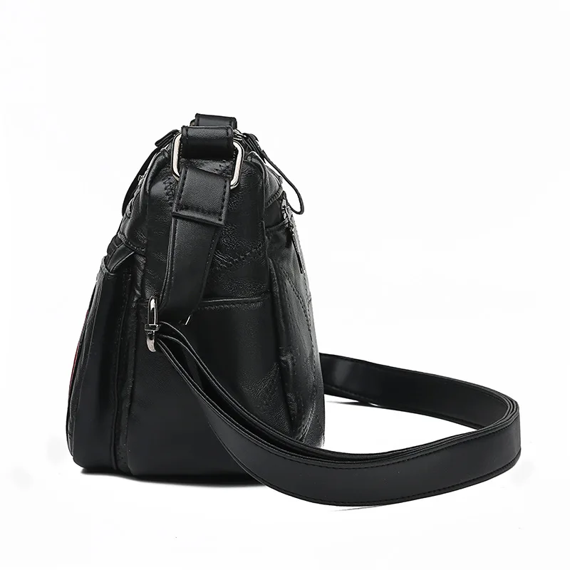 

2019 Summer New Style Fashion Casual WOMEN'S Shoulder Bag Genuine Sheep Skin Women's Bag Shoulder Bag Square Sling Bag