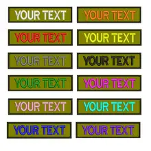 На заказ имя патчи бирки персонализированные железные на крючок подложки вышитые