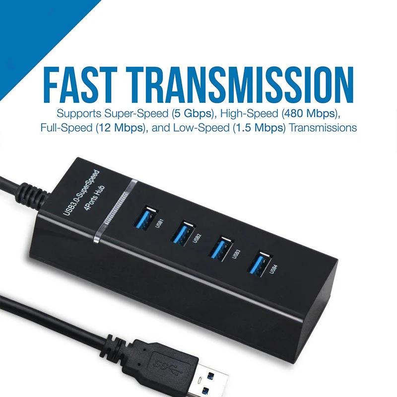 4 Port USB HUB High Speed 5Gbps USB 3 0 HUB Multi usb port Splitter 3 3