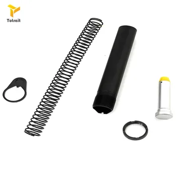 

TOtrait AR15 Latch Mil-spec 6 Position Buffer Extension Tube Rod Assembly /Kit 5 Items Combo Cylinder Rod End Plate Spring Nut