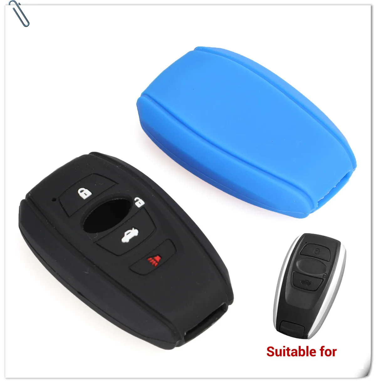 Keyforkess 30pcs custodia protettiva per custodia in Silicone per auto custodia protettiva per Legacy Subaru XV Forester Outback Subaru BRZ Key Cover Keyless - H4efe86c77c70402b82695f78a09c02f6O