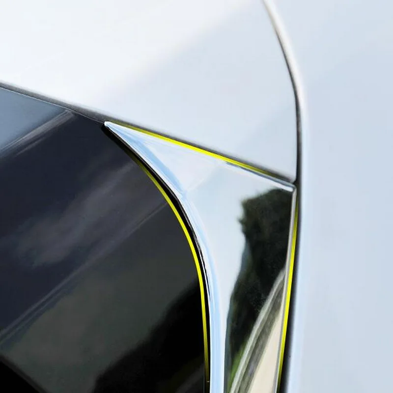 Tonlinker Внешний чехол на лобовое стекло багажника, наклейки для Lexus UX, автомобильный Стайлинг, 2 шт., АБС хромированный чехол, наклейки