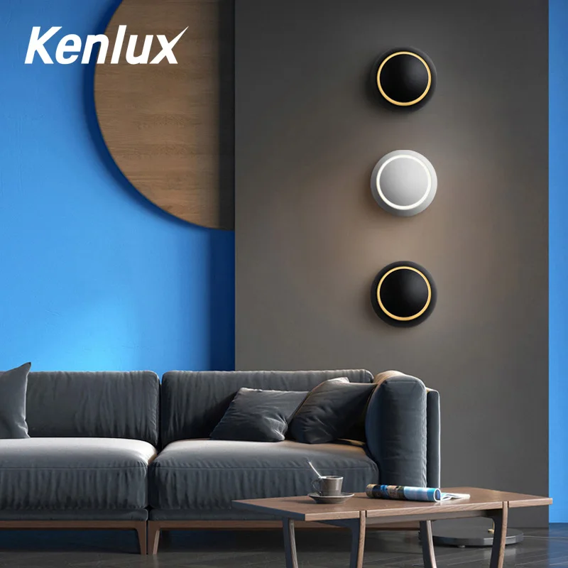 Светодиодный настенный светильник Kenlux в скандинавском стиле 7 Вт лампа для