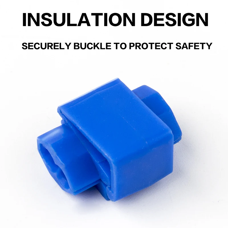 30/80/135PCS Boxed Quick Connect Clip Wire and Cable Crimp Separator Wire Connector Terminal Lip Clamp Soft Distributor
