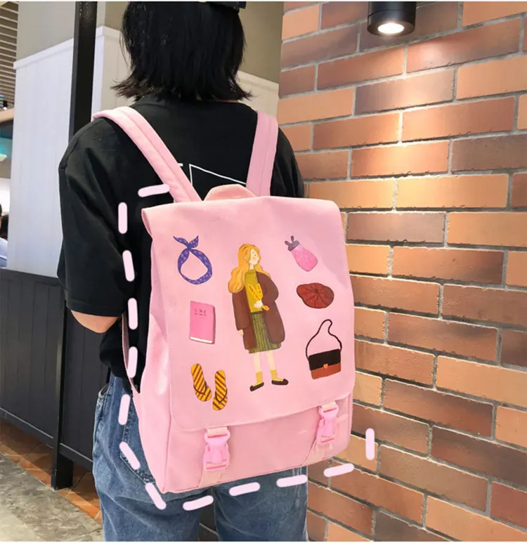 新款双肩包_秋季新款双肩包女学院风卡通休闲韩版可爱学生大容量定制---阿里巴巴_02