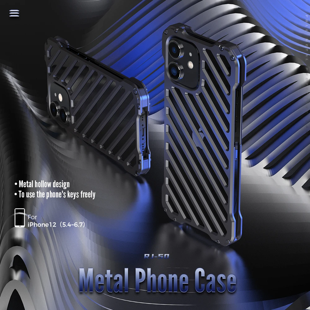 

Металлические бамперы, алюминиевый чехол для iPhone 13 Pro Max 12 Mini 5G, роскошная защита для камеры, противоударный чехол для телефона, оболочка, чехлы