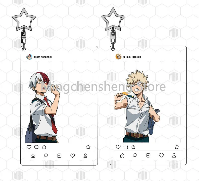 Брелок Аниме My Hero Academia Bakugou Katsuki Todoroki Shoto Midoriya Izuku кольцо для ключей на рюкзак
