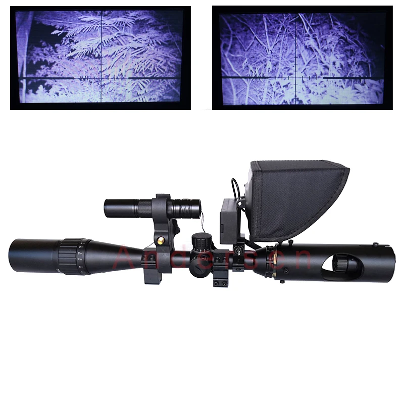 

2020 Best Sniper Outdoor Hunting Optic Sight Tactical Riflescope Infrared night vision with LCD For scope No Battery