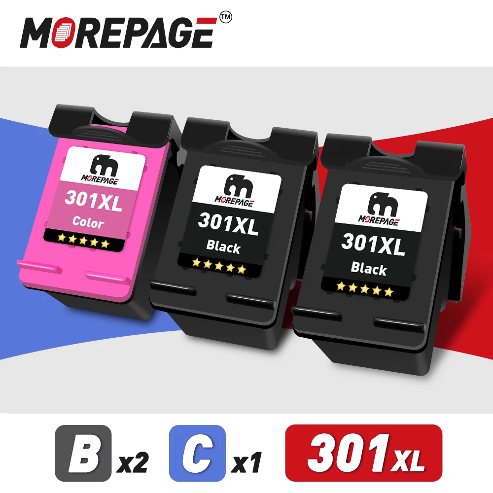 Inktdag inkcartridges alternatief voor de HP 301xl
