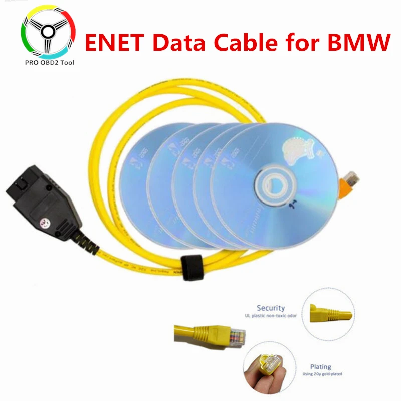 Переходник ESYS 3.23.4 V50.3 кабель для передачи данных BMW ENET Ethernet к интерфейсу OBD2|Кабели