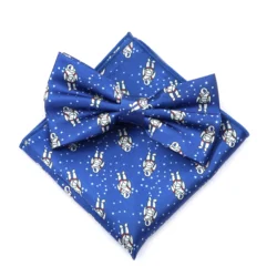 Brand New Men's Tie originality Cosmonau Bowtie Pocket Square Set Butterfly Accessories Wedding Party Unique Gift For Man