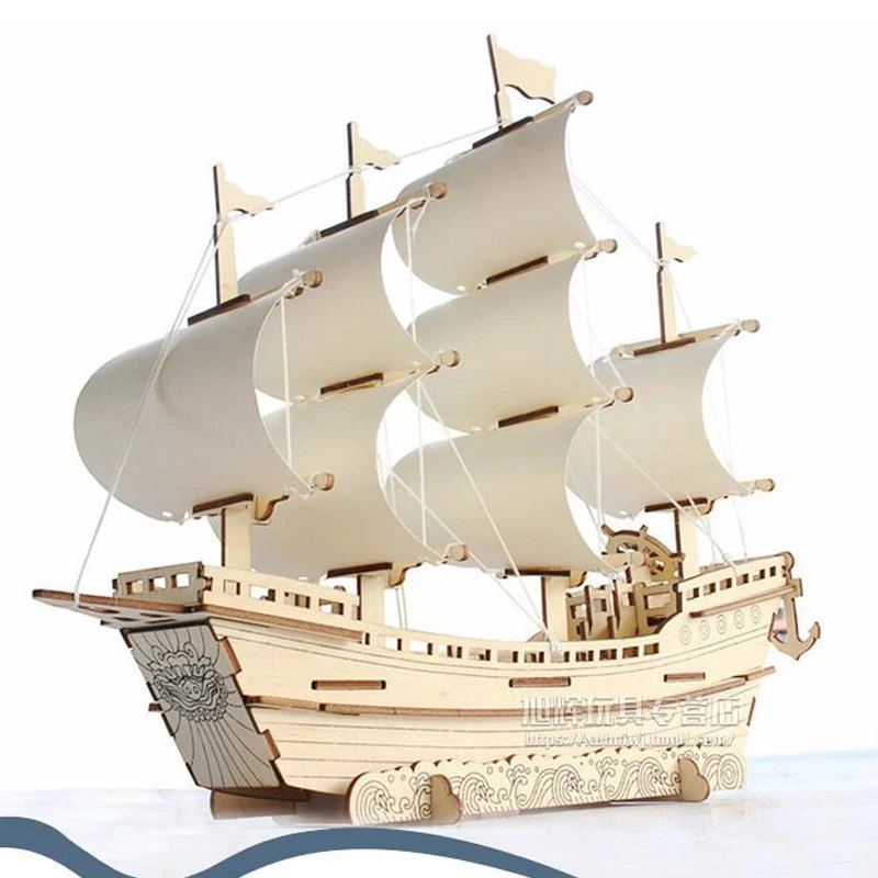wooden toy ship