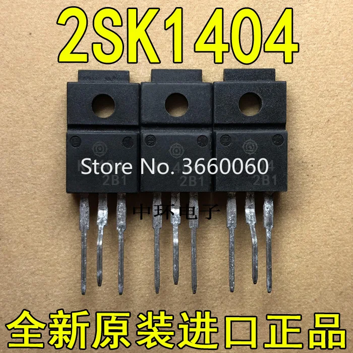 

10pcs/lot K1404 2SK1404 TO-220F 5A 600V FET