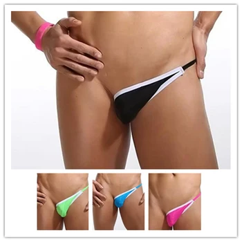 

Lace Single Side Briefs For Men Men's T-back Thong Underwear One Size Sexy Color Random