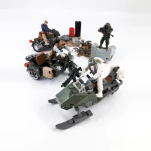 Militar ABS Articulações Móveis Brinquedos Educativos Montagem Blocos de Construção Figuras Com Armas kit Modelo de Mini Blocos Brinquedos Para Meninos