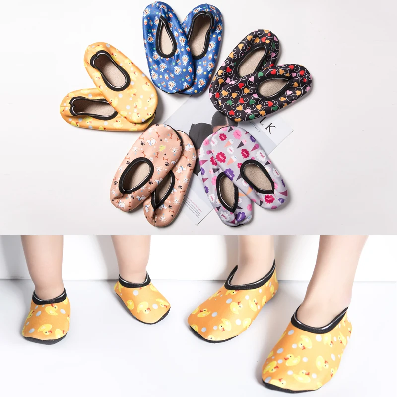 

Зимние теплые Нескользящие домашние носки-тапочки для женщин и взрослых Модные нескользящие носки для женщин милые цветные носки с рисунками из мультфильмов, тапочки для детей