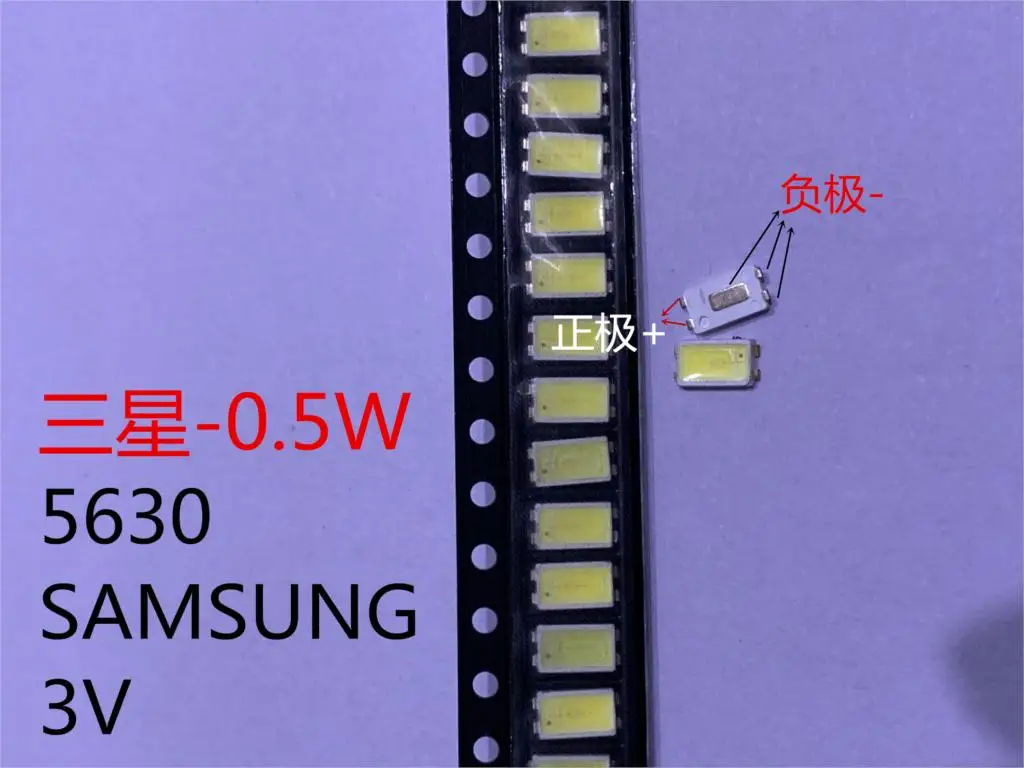 100 шт SAMSUNG 5630 6030 TV 5730 LED подсветка 0 5 W 3V холодный белый LCD led 2D | Инструменты
