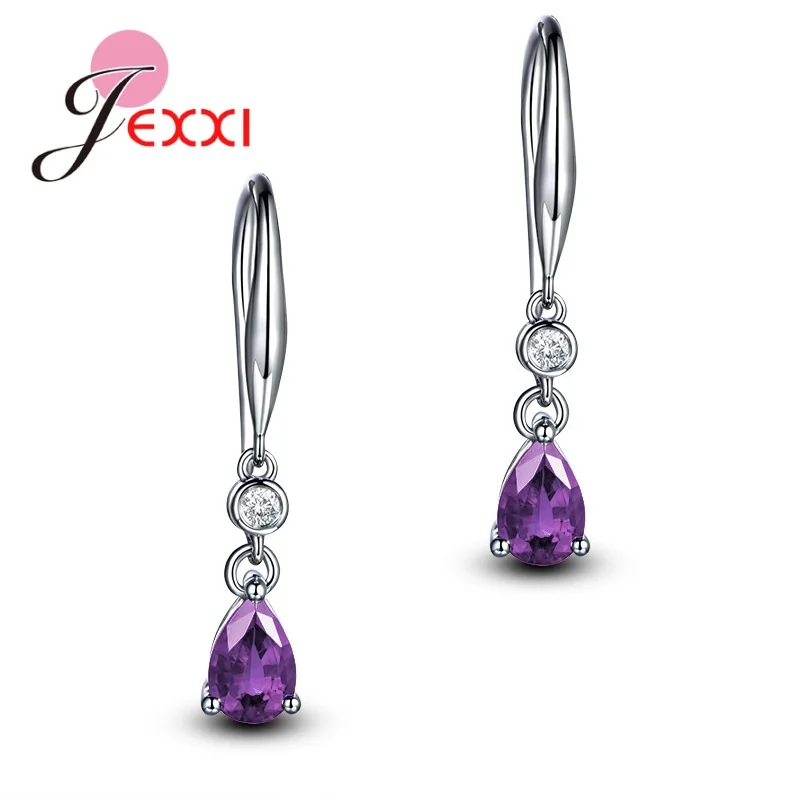 Серьги-подвески женские из серебра