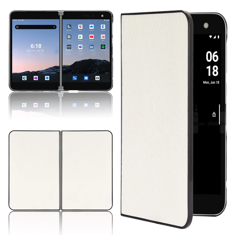 Per Custodia Microsoft Surface Duo Custodia In Pelle Pu Di Lusso Con Motivo A Coccodrillo Per Custodia Per Telefono Microsoft Surface Duo