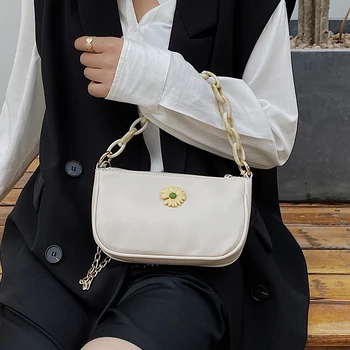 

NEW Original Design Fashion Handbag & Elegant Daisy Chain Underarm Bag Shoulder Bag Width 21cm Height 12cm Thickness 5cm