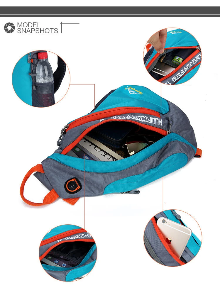 Новая простая Мужская портативная нагрудная Сумка для бега, Корейская сумка через плечо, спортивная водонепроницаемая легкая сумка для отдыха YDB03508