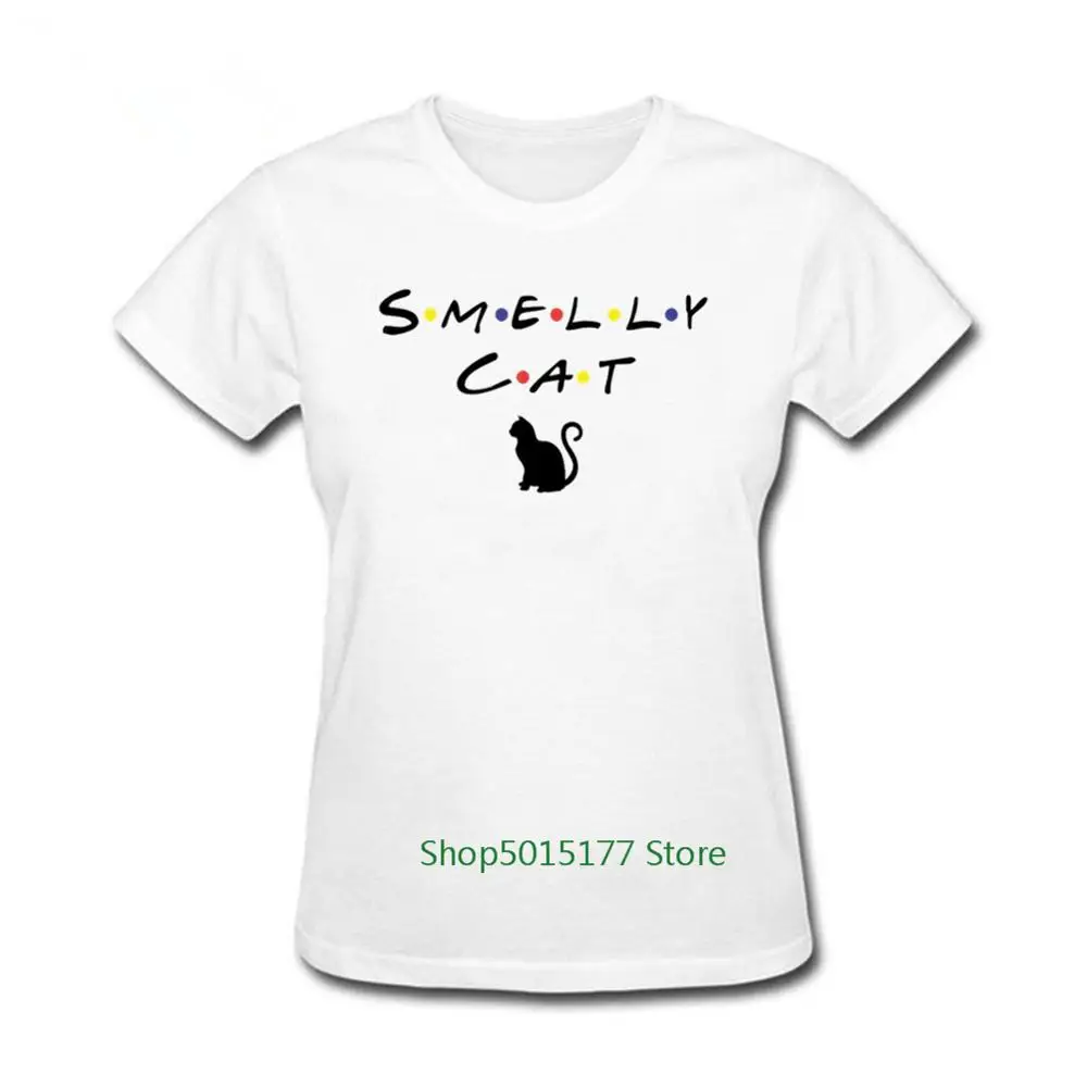 Новинка 2019 футболка с милым котиком женская принтом в виде вонючего кота летняя