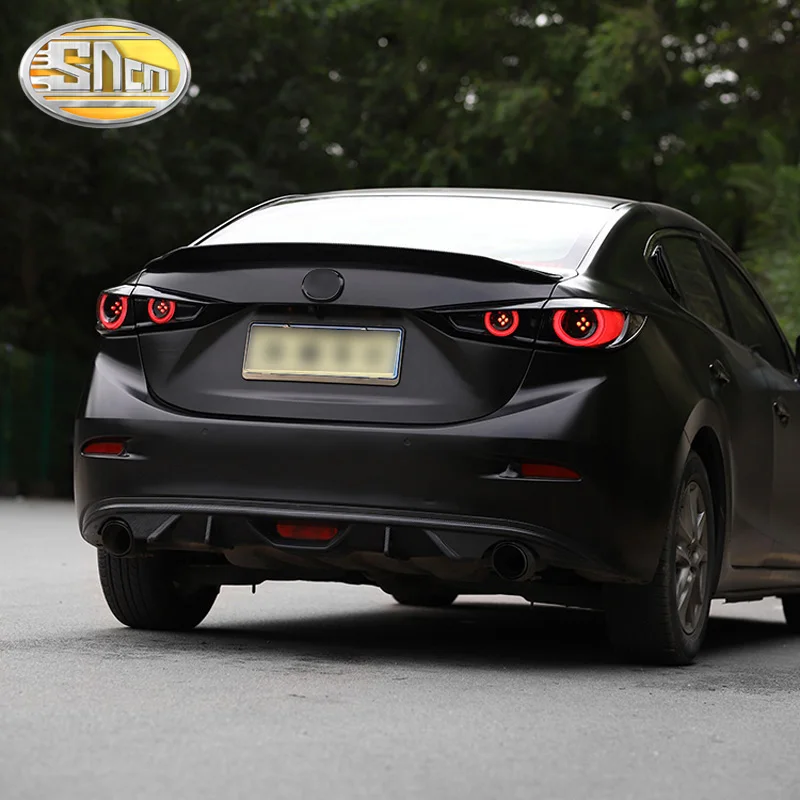 Rear Running Light + Brake + Reverse + Dynamic Turn Signal Light Car LED Tail Light Taillight For Mazda 3 Axela Sedan 2014-2018