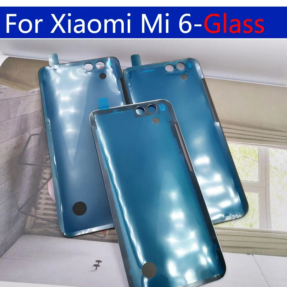 3D стекло батарея задняя чехол для Xiaomi mi6 mi 6 M6 задняя батарея Дверь чехол на заднюю крышку корпус замена корпуса
