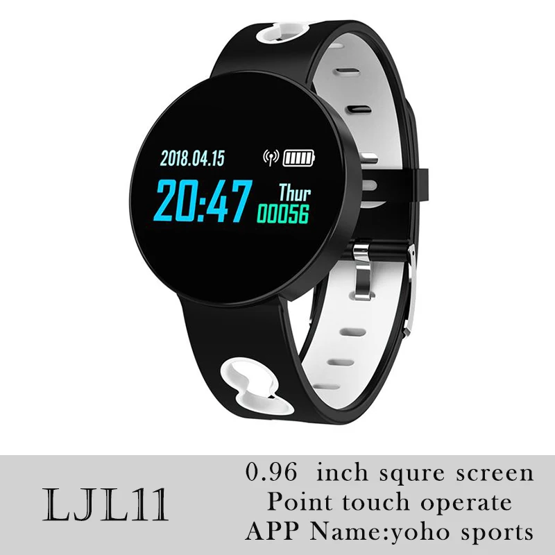 LJL11 White 696 Q9, умный Браслет, водонепроницаемый, с напоминанием о звонках, умные часы для мужчин и женщин, с монитором сердечного ритма, модный фитнес-трекер, h-браслет - Цвет: LJL11 White