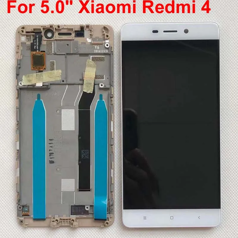 100% Новый оригинальный для Xiaomi Redmi 4 Стандартный 2 Гб ОЗУ 16 ПЗУ ЖК экран дисплей +