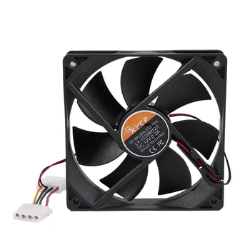 

PC Brushless DC 4 Pin Connector 7 Blades 12V 12cm 120mm Cooling Fan