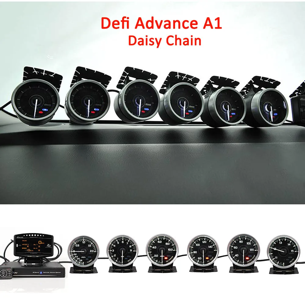 Defi Advance A1 Defi Link система Дейзи цепь автоматический датчик ZD+ 6 манометров вольт температура воды Температура масла пресс тахометр об/мин турбо