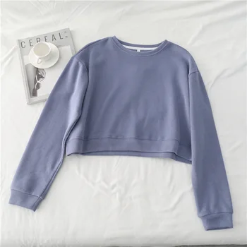 

2020 spring and autumn new wild loose fashion casual long-sleeved sweatshirt green