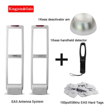 Высококачественный EAS антенна EAS система безопасности комплект с жесткими этикетками метки и демонтаж и ручной тестер
