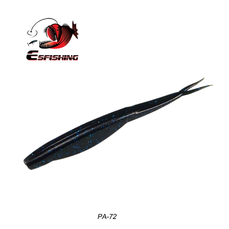 PA72 ESFISHING рыболовные приманки мягкие супер флюк 120 мм 8 г 6 шт. рыболовные аксессуары снасти Leurre soule рыболовные снасти - Цвет: PA72