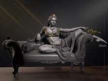 

1/18 Resin Model Kits Princess Queen Sculpture Figure Unpaint No Color RW-550