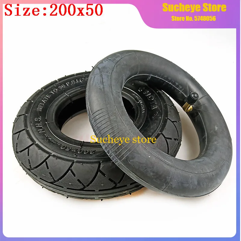 200*50 8 Inch Tire Thickened Outer Cover Tires Tubeless For Electric Scooter 