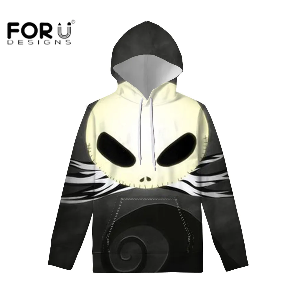 FORUDESIGNS/толстовки больших размеров; Мужская Уличная Толстовка с принтом черепа; Мужская модная одежда; толстовка унисекс; спортивная толстовка - Цвет: QE089Z72