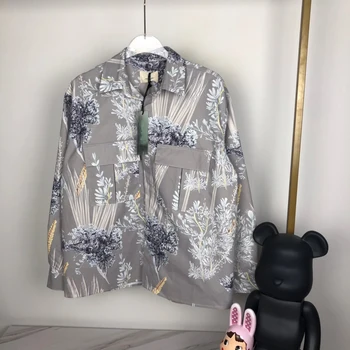 

2019 Best Version FG 6TH Collection Women Men Flowers Printed Women Men Casual Shirt Hiphop Oversized Men Shirts Outwear