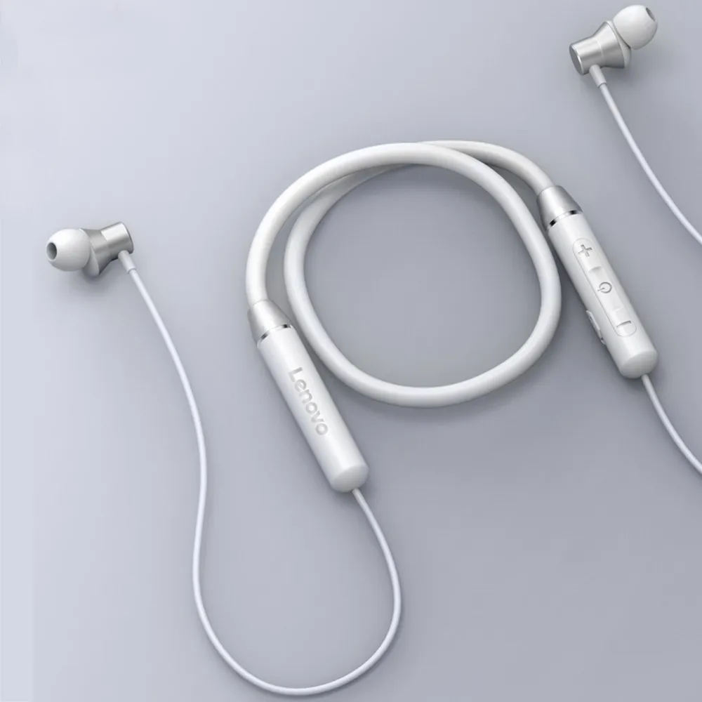 Lenovo беспроводные Bluetooth наушники, магнитные спортивные наушники для бега IPX5, водонепроницаемые спортивные наушники с шумоподавлением