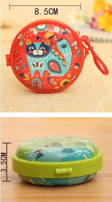 Cartoon crocodile Round Coin Bag Farm Animals Organizer Holder Case Gift Wrap kids Birthday Party Favor