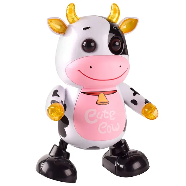 Hot Selling Dancing Cow Robot Toy With Light And Sound Guide Baby Crawling Leisure Educational Toy Children's Electric Toy 2