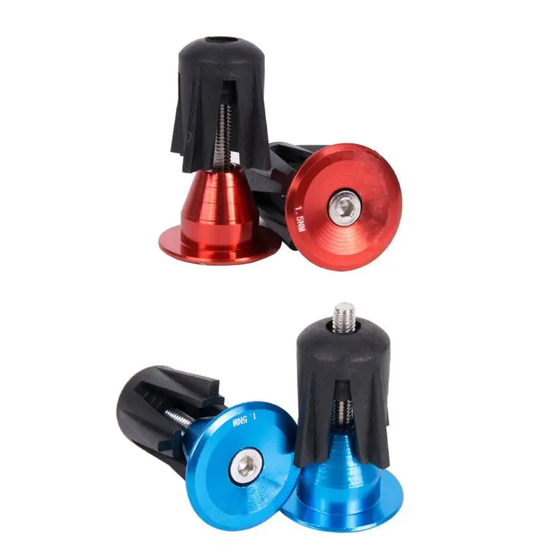 

A pair of bicycles plug aluminum alloy handlebar plug anode color 24MM