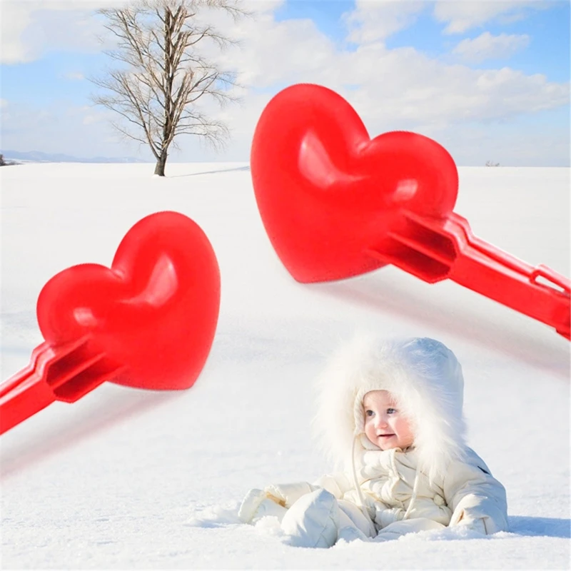 6 Pinces à Boules De Neige - Moules Formes Fun (Père Noël, Cœur, Dinosaure...) Pour Enfants