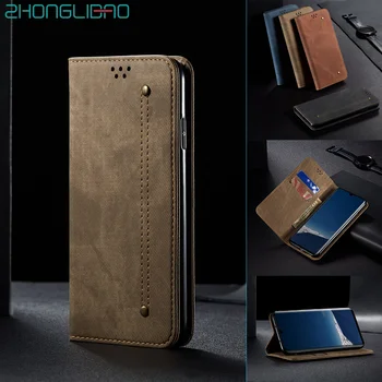 

Denim Leather Flip Case for Huawei P30 Mate 30 Pro Lite P Smart Z Y9 Prime 2019 Hono 10i 20 8x Luxury Magnetic Wallet Book Cover