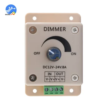 dc 12v 24v 8a led dimmer switch voltage regulator adjustable controller power supply for smart