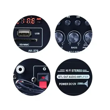 

12V Car stereo amplifier Bluetooth Bluetooth 2CH 4-16Ω For SD Card U disk AUX input